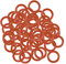 sourcing map 50Stk. Silikon O-Ring, VMQ-Dichtungsring, 9.5mm AD, 6.5mm ID, 1,5mm Breite, rot