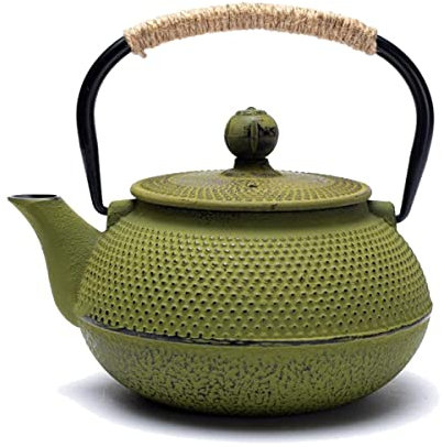 Tetsubin 0.6 Litre - Théière Japonaise Verte patinée Noir