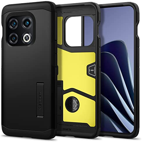 Spigen Tough Armor Hülle Kompatibel mit OnePlus 10 Pro -Schwarz