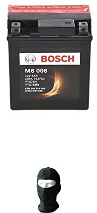 Compatible avec TM en F Enduro 4T 400 2003 A 2003 Batterie Bosch 6AH Ampere Complete YTX7L-BS Batteries 12VOLT Moto Scooter M6006 Deja PRÊTE 114X71X131MM