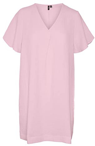Vero Moda Femme Robe Vmnatali Nia Ss Short Dress Wvn, Bonbon, XL
