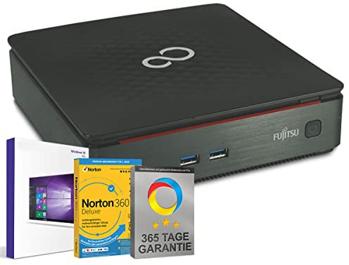 Fujitsu Esprimo Q520 Mini PC Computer Intel Core i3-4350T@ 3,1 GHz 8 GB 256 GB SSD mit Windows 10 Pro&GRATIS Bluetooth, WLAN&Antiviren-Software inkl. 365 Tage Garantie(Generalüberholt), OIN1-33199954