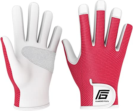 Guarded Fists Gartenhandschuhe für Damen, dornsichere Gartenhandschuhe, Leder-Gartenhandschuhe für Herren, robuste Handschuhe für Damen und Herren, zum Graben von Pflanzen im Garten und im Freien
