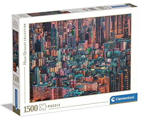 Clementoni - 31692 Collection - The Hive, Hong Kong, Puzzle 1500 Teile Für Erwachsene Und Kinder 10 Jahren, Geschicklichkeitsspiel Für Die Ganze Familie