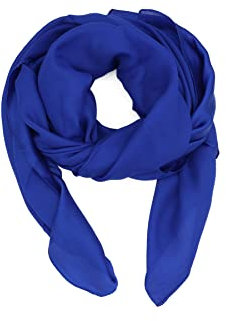 QUEEN HELENA Sciarpa Leggera Morbida Fina Casual Elegante Foulard Donna SC10 (Blu)