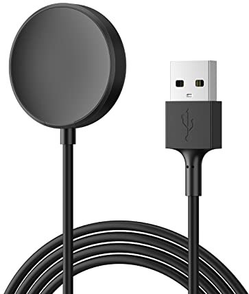 Wanme Chargeur Compatible avec Galaxy Watch 5/Watch 5 Pro/Watch 4/4 Classic/Active 2 40mm 44mm/Watch 3 41mm 45mm, 100cm Câble de Chargement USB Remplacement pour Galaxy Watch Active 40mm