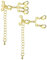 Necklace Layering Clasps Gold, Multi Strands Tube Lock Gold Layering Necklaces Clasps Separator, 14K Goldplated Necklace Bracelet Connect Necklace Jewelry Layering Clasps