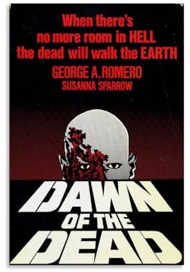 Dawn of the Dead-Art Poster, dekoratives Gemälde, Leinwand, Wandposter und Kunstdruck, modernes Familienschlafzimmer-Dekor-Poster, 20 x 30 cm