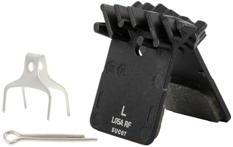 L05A-RF Resin Disc Brake Pads with Alloy Back Plate and Cooling Fin Compatible with Shimano Brake One Pair