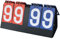 Dilireba Anzeigetafel Zahlen, anzeigetafel tragbare flip, Stellig Tragbare Flip, Punktezähler für Badminton, Sportanzeigetafel Punktetafel für Basketball, Tischtennis,Fußball, Badminton, Baseball