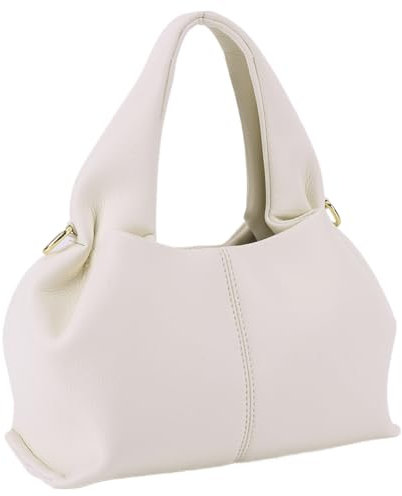 TIAASTAP kleine Handtasche für Damen PU Leder kleine Tasche Vintage Hobo Bag Beuteltasche Einfarbig Clutch Umhängetasche Damen klein Schultertasche Geldbörse Women's Shoulder Bag