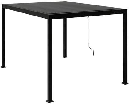 CONCEPT USINE | Pergola Bioclimatique BANES | Superficie 3 x 4 m Soit 12 m² | 4 Pieds en Aluminium | Lames Orientables en Acier Galvanisé | Confort, Qualité, Robustesse et Longévité