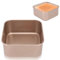 Tissting Bandeja para Hornear, 23.5 x 23.5 x 8 cm Acero Al Carbono Fuente para Horno Cuadrado Antiadherente Rustidera para Horno Molde para Hornear para Cocinar Servir