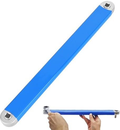Gekröpfter Verlängerungsschlüssel Offset Extension Wrench mit 1/2, 1/4 und 3/8 Inch Antriebsadapter Offset Verlängerungsschlüssel,Multifunktion Ratsche Verlängerungsschlüssel ,Ratschenverlängerung