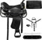 SUPREME SADDLERY Classic Barrel Racing Western-Sattel, synthetisch, leicht, 25,4 cm