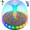 Solar Fountain Color LED Lights, SZMP 4W Solar Powered Bird Bath Fountains, 4000 Battery, Outdoor Water Feature Fountain Pump with 7 Nozzle and 4 Fixers for Garden, Patio, Pond, and Pool