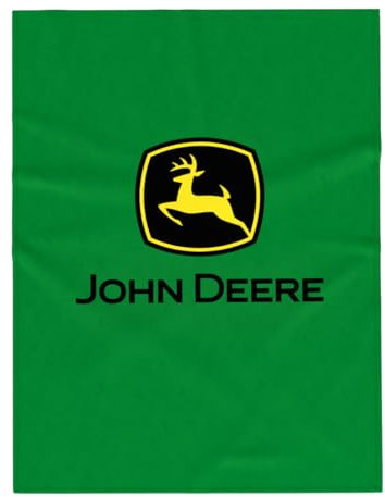 Franco Collectibles John Deere Bedding Überwurf, superweich, gemütlich, Plüsch, 116,8 x 152,4 cm, offizielles Lizenzprodukt