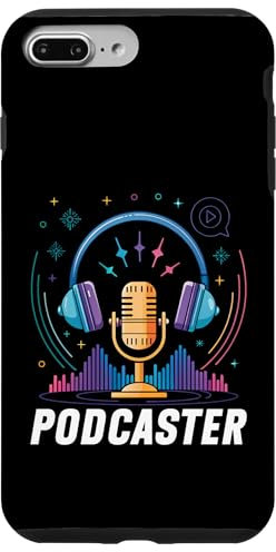 Custodia per iPhone 7 Plus/8 Plus Microfono Podcaster Audio Design