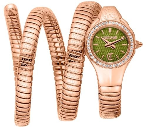 Just Cavalli Damen Analog Quarz Uhr mit Edelstahl Armband JC1L355M0045