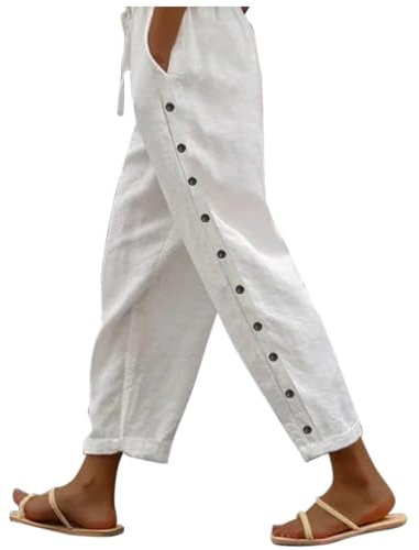 Reha Hose Damen Seitlich Zu Öffnen Trainingshose Mit Reißverschluss Am Bein Frauen Hosen Weite Jogginghose Herren Garten Schlupfhose Kurzgröße Leinen Basketball