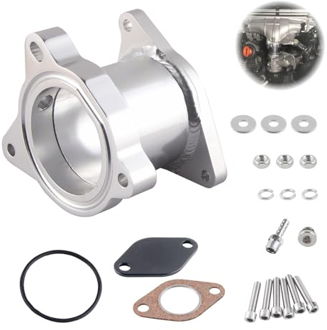 FortuneGlobe Kit di rimozione Egr 2.0 Tdi 1.9tdi, valvola Egr valvola 57mm, tubo di ricambio per valvola Egr, per Mk5 Mk4 Mk2 A3 A4 A4 A6 Q5