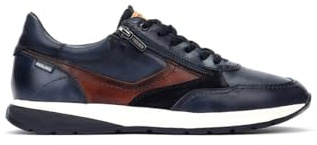 Pikolinos Getafe Herren Sneaker | Aus Leder | Ultraleichte Sohle | Herausnehmbare Memory-Foam-Innensohle | Größe EU 39-46