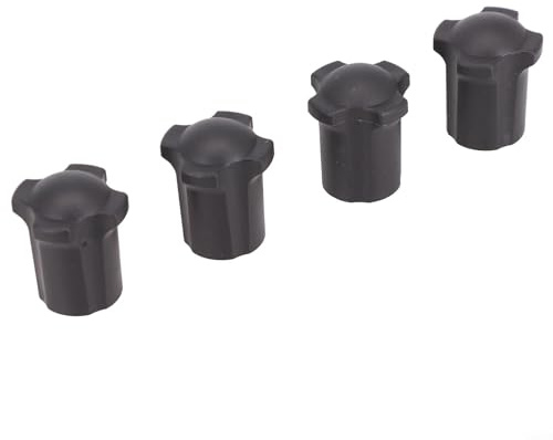 YJDOORPLAY Lot de 4 capuchons de pieds de chaise antidérapants en caoutchouc pour chaises de camping, chaises pliantes, meubles d'extérieur, protection des pieds de 13 mm de diamètre