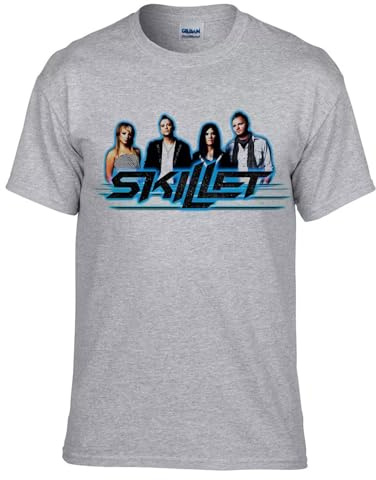 Skillet Rock Band Rock Music Grey T-Shirt