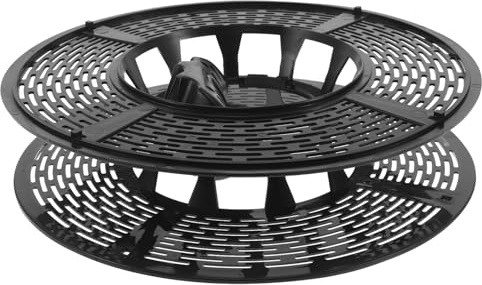 VALICLUD Weihnachtslicht Kabelaufwickler Schwarz Robuste Verlängerungskabel Spule mit Einfachem Aufrollmechanismus Vielseitiger Kabel Lichterketten Organizer für Kindersichere Aufbewahrung