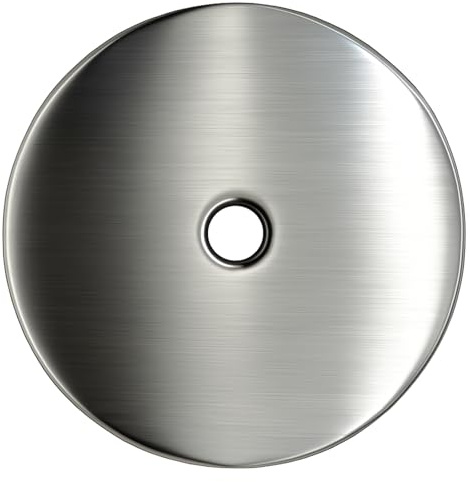 trust4care 8-Pack Brushed Satin Nickel Large Backplate Rosette Washers of Bifold Closet Cabinet Knob, 2-1/3 Circle Brass Back Plates for Bi-Fold Closet Doorknobs Handles Pulls, Thick Round Wide Base