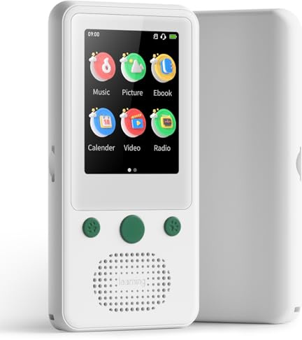 TIMMKOO MP3 Player for Kids, 2.4 Touch Screen MP3 Players with Bluetooth, 65H Playback Portable Music Player with Speaker, Support TF Card Up to 128GB