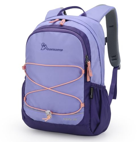 Mountaintop 15L Kinderrucksack 4-8 Jahre Mädchen Jungen für Schule Wandern | Rucksack Kindergarten mit Brustgurt Kleiner Tagesrucksack Schulrucksack Kindertasche