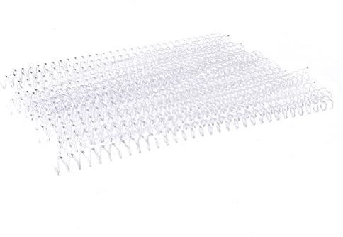 Plastic Binding Ring Spring Spiral Rings 20pcs Durable Reusable Loose Leaf Paper for A4 B5 A5 Documents White Black Blue Transparent 11mm 13mm 19mm (13 mm x 30-Loch-Transparentstreifen (20