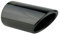 L&P A299 2 Auspuffblenden Auspuffblende Edelstahl Schwarz poliert Plug&Play Black Chrome Endrohrblenden Endrohrblende Auspuff Blende Endrohre