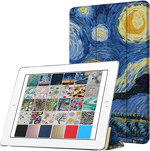DuraSafe Étui pour iPad 3 plis Smart Cover imprimé iPad PRO 9.7 2016 Starry Night