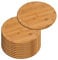 Lot de 10 assiettes à viande KESPER 58444 - Diamètre : 30 cm - En bambou certifié FSC® - Assiettes à pizza - Assiettes en bois - Planche à découper