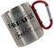 CreaLuxe Edelstahltasse mit Karabiner - Ich Brauche Keine Therapie ich muss einfach nur Traktor Fahren - 330ml, Tasse bedruckt, Kaffeetasse, Bürotasse, Metalltasse mit Name