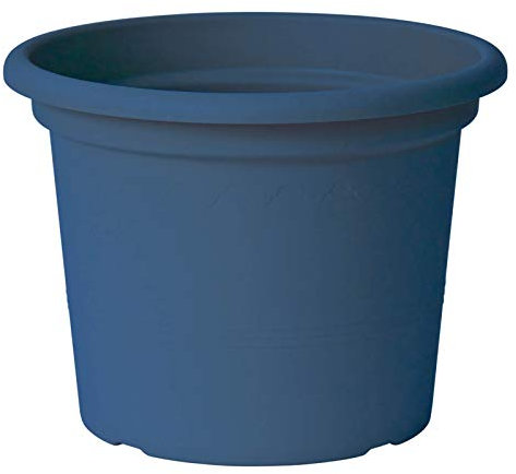 Euro3plast Geo Blumentopf 40 cm rund in Petrol Blau 1978.T4