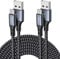 USB C Cable 2Pack 1M 2M, Type C Fast Charging Cable Braided USB C Fast Charger Cord Compatible for Samsung Galaxy S20/ S10 / S9 / S8,Note 10 9 8,Sony Xperia,Huawei P10 P9,MacBook, Pixel,HTC 10