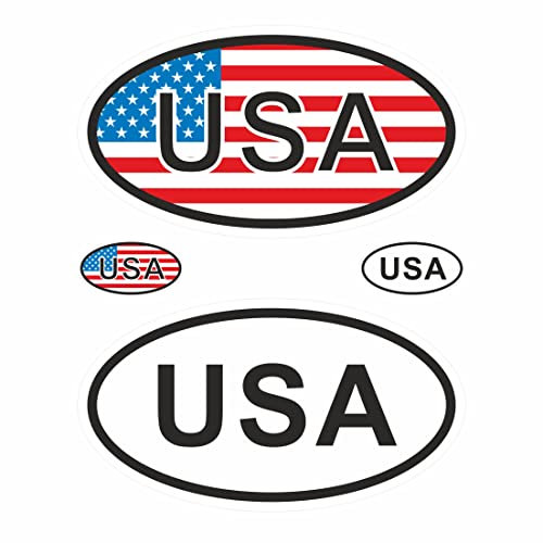 BIKE-label Länderkennzeichen Aufkleber 2D USA für Auto Motorrad Tür Camper Sticker X400001