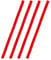 4PCS Oven Rack Shields Oven Rack Edge Silicone Anti-Scalding Protector Oven Heat Resistant Thread Shape Rack Guards Red