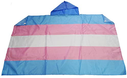 AZ FLAG - Bandiera arcobaleno transgender - 150 x 90 cm - Mantello bandiera Lgbt - Trangender - Rainbow 100% poliestere con maniche integrate - Body Flag - 80 g