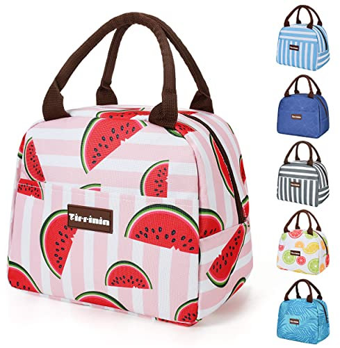Kato Tirrinia Mittagessen Taschen für Frauen Männer, Isoliert Mittagessen Tote Tasche für Mädchen, Lunch-Box für Erwachsene & Kinder, Große Kühlung Mittagessen Tasche für Arbeit/Schule/Picknick, Rosa