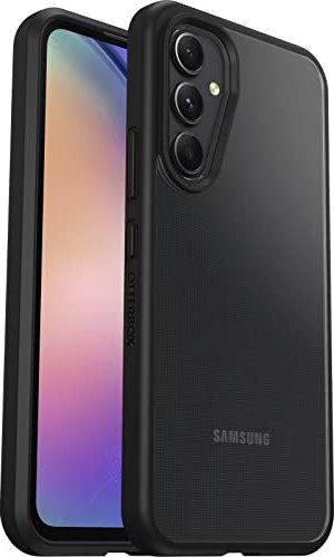 OtterBox Sleek Series Case for Samsung Galaxy A54 5G, Shockproof, Drop proof, Ultra-Slim, Protective Thin Case, Tested to Military Standard, Clear/Black, No Retail Packaging