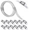 Deecam Fascette Stringitubo Regolabile Inox 4M, Fascette Metalliche con Vite, Fascette in acciaio inox Con 12 Pezzi Elementi di Fissaggio, Adatto per Tubi del Gas Domestici, Tubi Dell'auto, ecc.