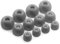 Okuli 12 x Gommini Auricolari in Silicone Ricambio per Samsung Galaxy Buds 2 Auricolari Cuffie in Nero