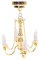 Fockety 1/12 Dollhouse Chandelier, Miniature Lamp Luxury Ceiling Lamp, Battery Operated Mini Ceiling Light Pendant Hanging Light for Dollhouse Decoration, Mini House Accessories