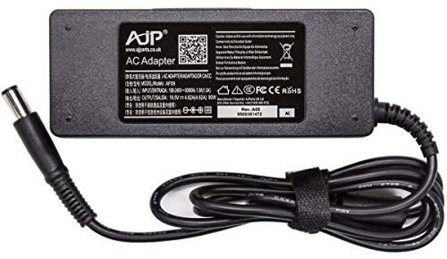 WIKIPARTS NEW 19.5V 4.62A 90W AC ADAPTER FOR DELL Studio 1450, 1458,15 (1537) LAPTOP POWER SUPPLY CHARGER - UK POWER CORD