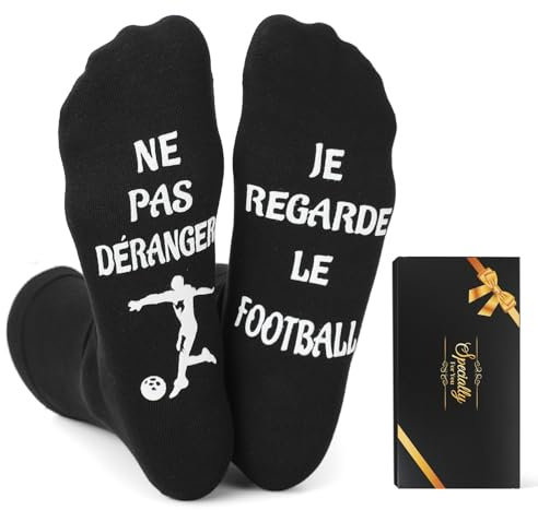 Sunia Cadeau Fete des Peres,Chaussette Homme Humour,Chaussettes Antidérapantes pour hommes,Idee Cadeau Fête des Pères Anniversaire,Cadeau Rigolo Humoristique,Cadeau Papa Grand Pere Son Mari Ado Garçon