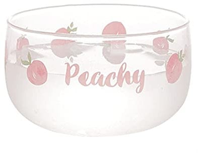 Portafrutta, Insalatiera, Ciotole di vetro Bicchiere di frutta rosa Colazione Tazza di latte Birra semplice Tazza da caffè Simpatica insalatiera da dessert resistente al calore Bicchieri da vino Stovi